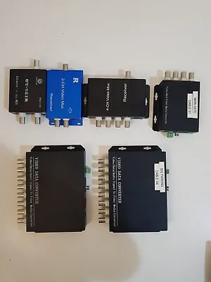 Lot Of 6pcs Switchs  2/2ch Video Mux 1/4ch Video Mux  2/video Data Converter • $207