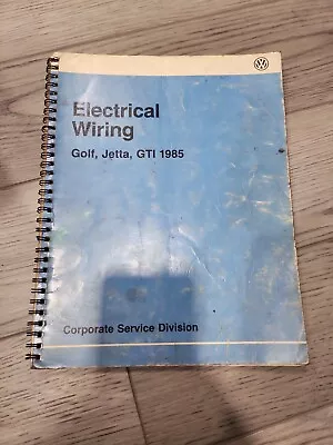 1985 Volkswagen VW Electrical Wiring Diag. Service Repair Manual Golf Jetti GTI • $6.99