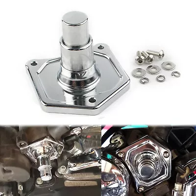 1PC Chrome Solenoid Cover Push Button Starter Switch For Harley Big Twin 1991-UP • $14.68