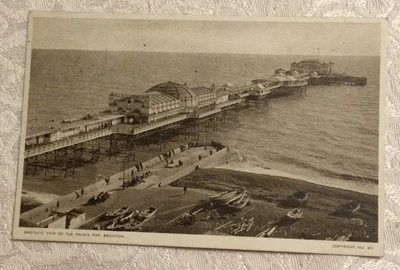 £3 • Buy Bird’s-eye View Of The Palace Pier, Brighton. Slogan Postmark.
