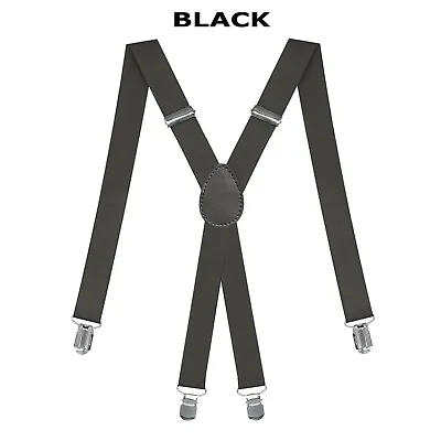 Suspenders Braces Men Women X-Shape Back Clip-on Elastic Adjustable Trousers NEW • $5.85
