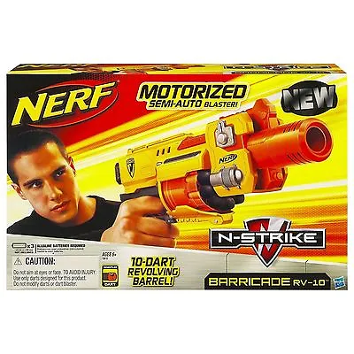Nerf Barricade RV-10 Dart Blaster - Motorised Semi - Auto Toy N-Strike Gun • $59.95