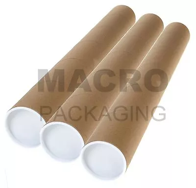 £12.35 • Buy 10 X A1 Postal Poster Tubes 50.8 X 640mm 25  + End Caps