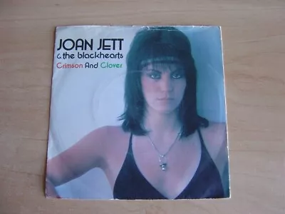 Joan Jett & The Blackhearts: Crimson And Clover 7 :  1982 Release: Pic Sleeve • £2.50