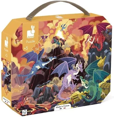 £13.99 • Buy Janod Children's 24 Piece Jigsaw Puzzle Case With Handle Wooden Toy 3Years+