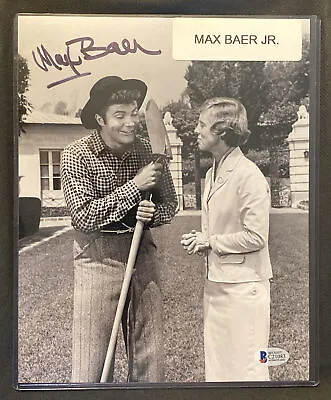Max Baer Jr The Beverly Hillbillies Signed  Autograph 8x10 Photo Jethro Beckett • $79.99