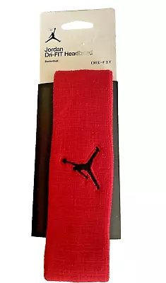 Nike Air Jordan Dri Fit Jumpman Headband Sweat Band Red Basketball New • $7.99