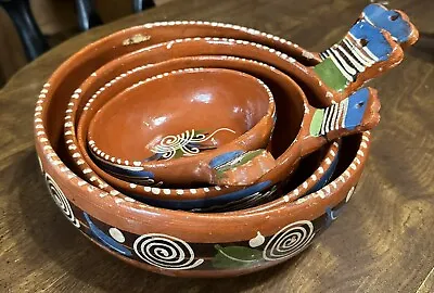 Authentic Aldana Red Clay Mexican Nesting Bowl Set • $100