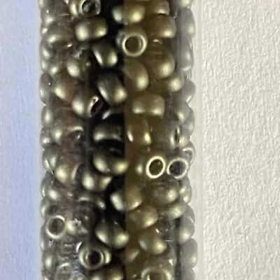 Size 11 Japanese Seed Beads - 6” X 3/8” Matte & Matte Metallic - Multiple Colors • $8.50