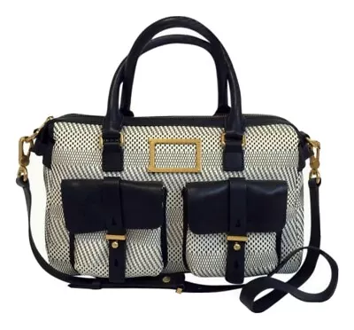 MARC By Marc Jacobs Werdie Weavy White And Black Satchel Bag RARE! • $185
