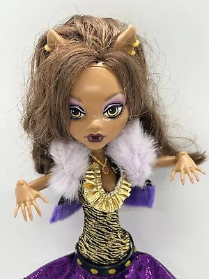 Monster High Ghouls Alive Clawdeen Wolf Doll W/ Outfit Necklace & Shoes • $22.99