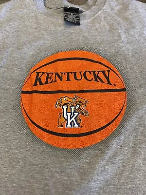 Vintage Starter Kentucky Shirt Mens Medium Gray Basketball Short Sleeve • $19.99