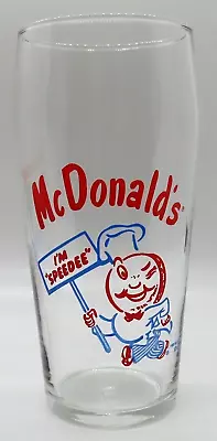 McDonald's Cheeseburgers I'm  Speedee  Circa 1957 Restaurant Drinking Glass • $14.95