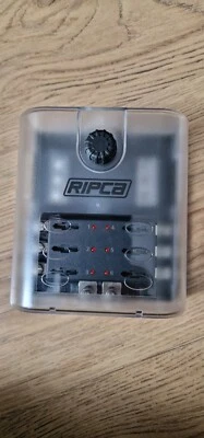 £9.99 • Buy RIPCA 6 Way LED Fuse Box Holder For Standard Blade Fuses With Warning Light 12V
