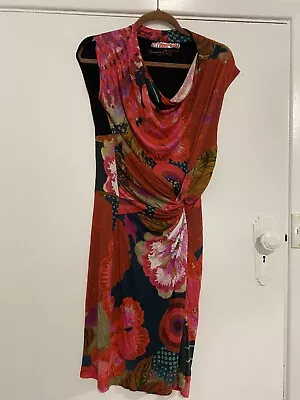 DESIGUAL Colourful Twist Front Dress L • $32