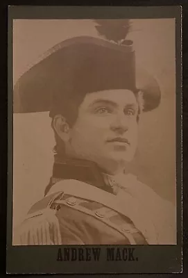 Cabinet Card Photo Andrew Mack~Actor Singer Vaudevillian~In Costume As Napoleon • £26.99