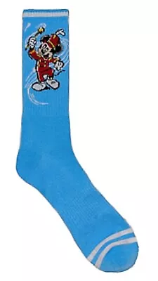 New Disney 100 Mens BAND LEADER MICKEY MOUSE Socks RED MARCHING BAND SUIT • $7.59