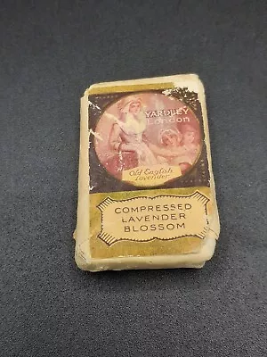 Vintage Yardley London Compressed Lavender Blossom Package Bar 2”x 1  Mini Sache • $4.95