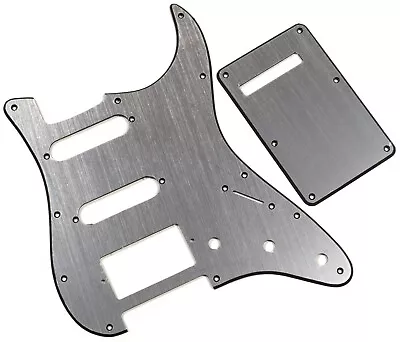 £16.79 • Buy BRUSHED ALUMINUM PICKGUARD Or TREMOLO COVER For HSS Standard Stratocaster Strat