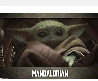 Star Wars The Mandalorian Grogu Wall Poster 22 X 34 The Child Baby Yoda • $9.99