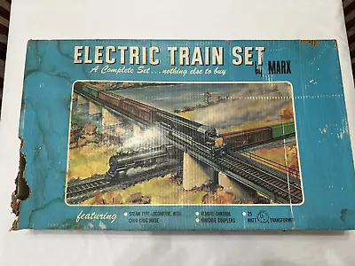 Marx O Gauge 52875 Electric Train Set In Original Box- Incomplete And Not Tested • $29.85