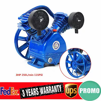 Replacement Air Compressor Pump Single Stage V Style Twin Cylinder 3 HP 2-Piston • $121