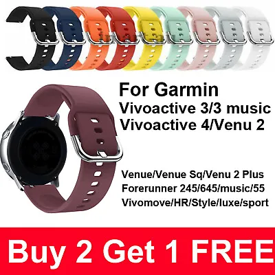 For Garmin Vivoactive 4 3 Band Venu2 Vivomove 3 Music HR Forerunner 645/245 Band • $4.99