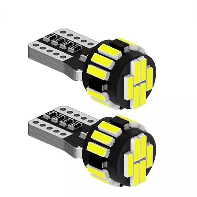 T10 Car Bulbs Led Error Free Canbus Smd Xenon White W5W 501 Side Light Bulb Lamp • £6.14