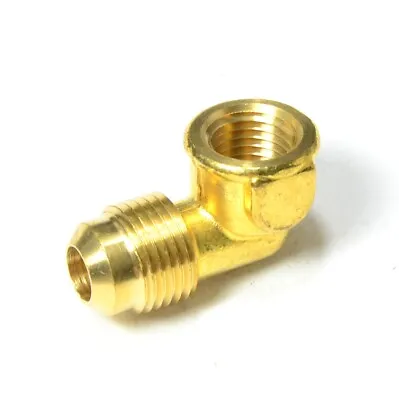 3/8 Male Flare Sae 45 To 1/4 Female Npt L Elbow Fitting Natural Gas Propane Fuel • $8.22