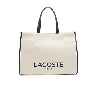 [Lacoste] Bag Heritage Canvas Tennis Style Tote Bag NU4342TD White • $399.58