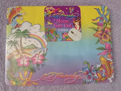 Lisa Frank Ed Hardy Mouse Note Pad Koi Fish & Rainbow • $13.99