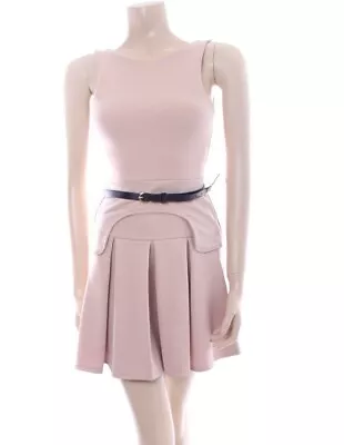 Brown Cotton Club Dress Belt Size 8 10 12 14 New Skater Peplum Style Party • £16