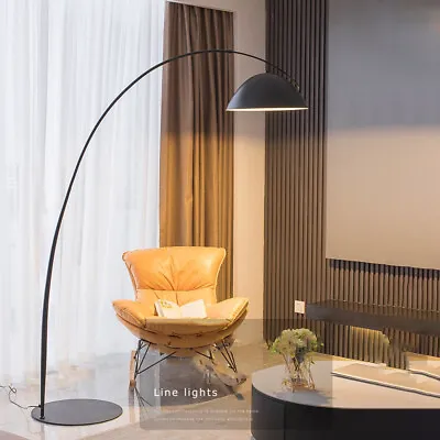 173cm Height Arc Floor Lamp Nordic Tall Luxury Curved Black Shade Extendable • $308.97