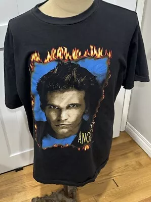Vintage 90’s 1998 Buffy The Vampire Slayer - Angel Big Face Promo T-shirt Mens L • $125