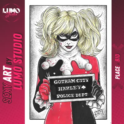 #3 Harley Quinn Coll. (09 X12 ) By Frank Solto - Lumo Studio Original Comic Art • $14.99