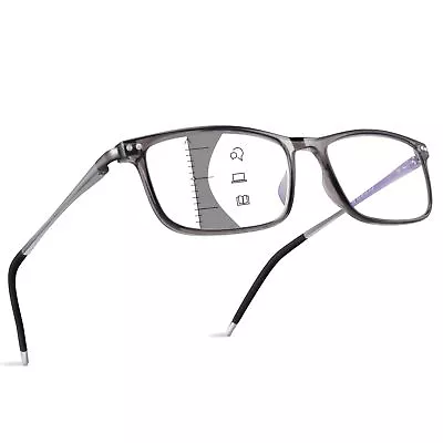 Superior Extremely Light Progressive Multifocus Reading Glasses Men Aluminum... • $32.98