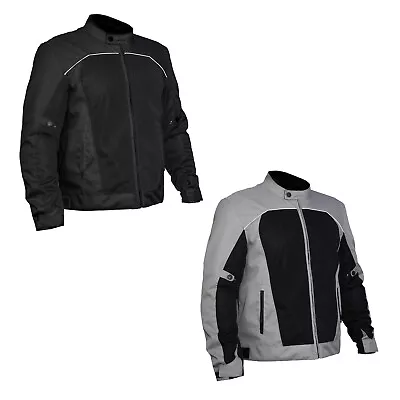 Men's Fulmer Mesh Motorcycle Jacket Coat With Armor 509 COOL MESH • $69.95