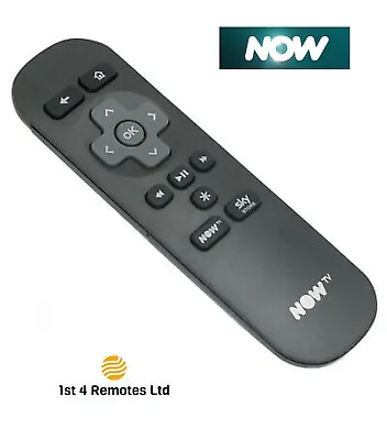 £5.99 • Buy Fits Now Tv Remote Control Replacement Sky Now Tv Box Not Compatible With Stick