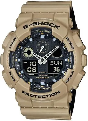 New G-Shock GA100L-8A Men's Analog Digital X Large Black / Sand Watch • $79.99