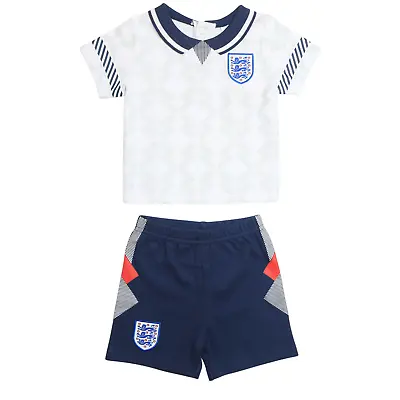 England Football 1990 Retro Home Kit Baby T-Shirt & Shorts Set  • £14.99