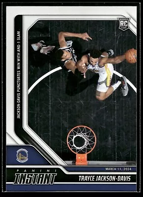 2023-24 Panini Instant Trayce Jackson-Davis ROOKIE CARD 1/171 SP Warriors 415 RC • $14.99