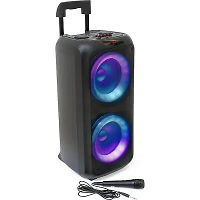 Ibiza VENUS600 600w Karaoke Party Box With LED Bluetooth Microphone Rechargeable • £92