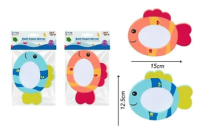 £5.29 • Buy Baby Bath Mirror Frame Foam Floating Fish Fun Toy Colourful Soft Safe Activity