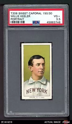 1909 T206 Willie Keeler Portrait Yankees HOF VARIATION PSA 3.5 - VG+ 2E 00 0210 • $1550