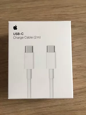 Apple 2m USB-C To USB C  Charge Cable -iPhone 15 Series Android Samsung Huawei • £5.99