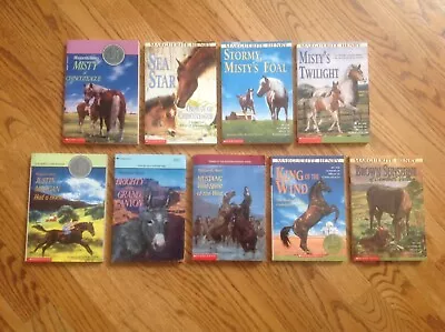 Lot 9 MARGUERITE HENRY Chapter Books MISTY OF CHINCOTEAGUE 1-4 & More! Horses GC • $19.99