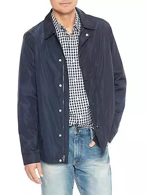 Gap Men`s Coach Jacket Water Resistant Outerwear Zip Tapestry Navy  L  XL NWT • $49.99