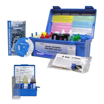 $173.99 • Buy Taylor 2000 Service Complete Test & Salt Water Drop Swimming Pool Spa Test Kits