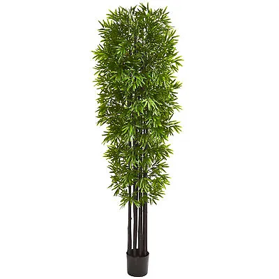 $222.99 • Buy Artificial 7 Ft. Bamboo Tree With Black Trunks UV Resistant (Indoor/Outdoor)
