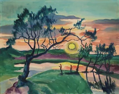 Sunset : Max Pechstein : 1927 : Archival Quality Art Print • $69